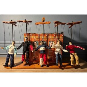 NSYNC Collectible Marionettes‎ by Living Toyz 5 Piece Boy Band Set READ